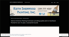 Desktop Screenshot of keithsherwoodpainting.wordpress.com