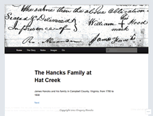 Tablet Screenshot of jameshancks.wordpress.com