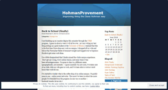 Desktop Screenshot of hohmanprovement.wordpress.com