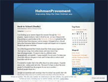 Tablet Screenshot of hohmanprovement.wordpress.com