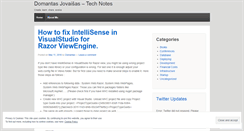Desktop Screenshot of domantasjovaisas.wordpress.com
