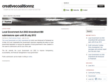 Tablet Screenshot of creativecoalitionnz.wordpress.com