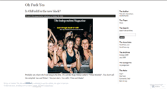 Desktop Screenshot of ohfuckyes.wordpress.com