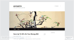 Desktop Screenshot of goesgems.wordpress.com