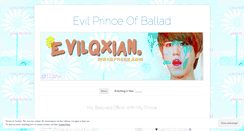 Desktop Screenshot of evilqxian.wordpress.com