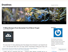 Tablet Screenshot of drawlines.wordpress.com