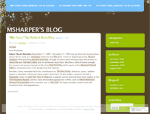 Tablet Screenshot of msharper.wordpress.com