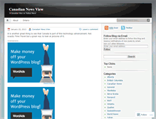 Tablet Screenshot of canadiannewsview.wordpress.com