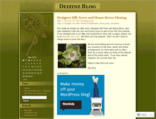 Tablet Screenshot of deizinz.wordpress.com