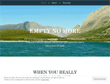 Tablet Screenshot of emptynomore.wordpress.com