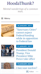 Mobile Screenshot of hoodathunk.wordpress.com