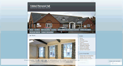 Desktop Screenshot of felstedmemorialhall.wordpress.com