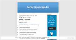 Desktop Screenshot of myrtlebeachcondosforsale.wordpress.com