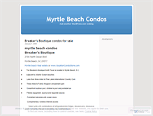 Tablet Screenshot of myrtlebeachcondosforsale.wordpress.com