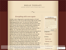 Tablet Screenshot of breadtherapy.wordpress.com