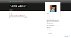 Desktop Screenshot of clintwilsonmusic.wordpress.com
