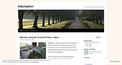 Desktop Screenshot of kebunjabon.wordpress.com