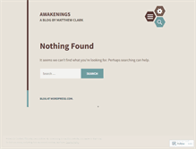 Tablet Screenshot of matthewdclarkaz.wordpress.com