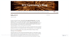 Desktop Screenshot of iculearning.wordpress.com