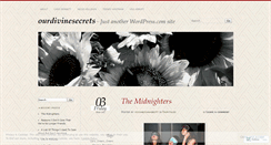 Desktop Screenshot of ourdivinesecrets.wordpress.com