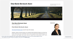 Desktop Screenshot of obatbatukberdarah35.wordpress.com