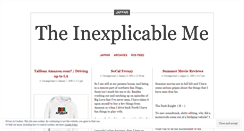 Desktop Screenshot of inexplicableme.wordpress.com