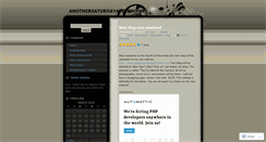Desktop Screenshot of anothersaturdayafternoon.wordpress.com