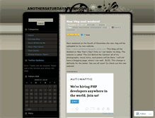 Tablet Screenshot of anothersaturdayafternoon.wordpress.com