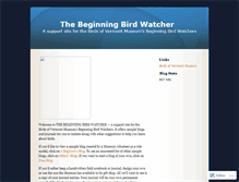 Tablet Screenshot of beginningbirdwatcher.wordpress.com