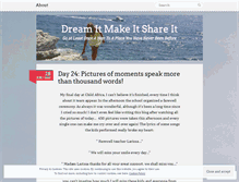 Tablet Screenshot of dreamitmakeitshareit.wordpress.com