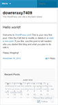 Mobile Screenshot of dowreraxy7409.wordpress.com