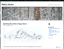 Tablet Screenshot of dailyjuline.wordpress.com