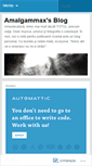 Mobile Screenshot of amalgammax.wordpress.com