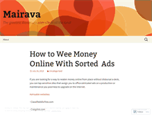Tablet Screenshot of mairava.wordpress.com