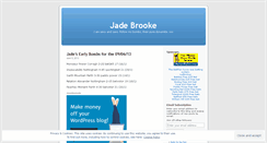 Desktop Screenshot of jadebrooke.wordpress.com