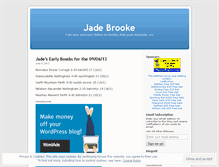 Tablet Screenshot of jadebrooke.wordpress.com