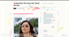 Desktop Screenshot of namithahotphotos.wordpress.com