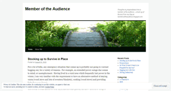 Desktop Screenshot of memberoftheaudience.wordpress.com