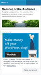 Mobile Screenshot of memberoftheaudience.wordpress.com