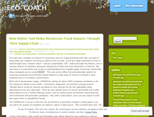 Tablet Screenshot of ecocoach.wordpress.com