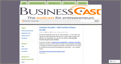 Desktop Screenshot of businesscast.wordpress.com