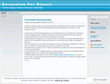 Tablet Screenshot of encuestasremuneradas.wordpress.com