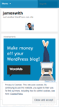 Mobile Screenshot of jameswith.wordpress.com