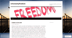 Desktop Screenshot of ichoosemyfreedom.wordpress.com