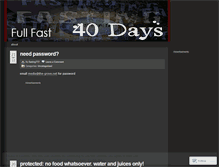 Tablet Screenshot of fasting777.wordpress.com