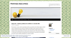 Desktop Screenshot of historiasdasartes.wordpress.com