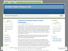 Tablet Screenshot of floridavideoproduction.wordpress.com