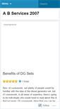 Mobile Screenshot of abservices2007.wordpress.com