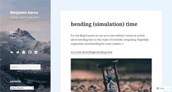 Desktop Screenshot of benjaminaaron.wordpress.com