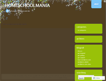 Tablet Screenshot of homeschoolmania.wordpress.com